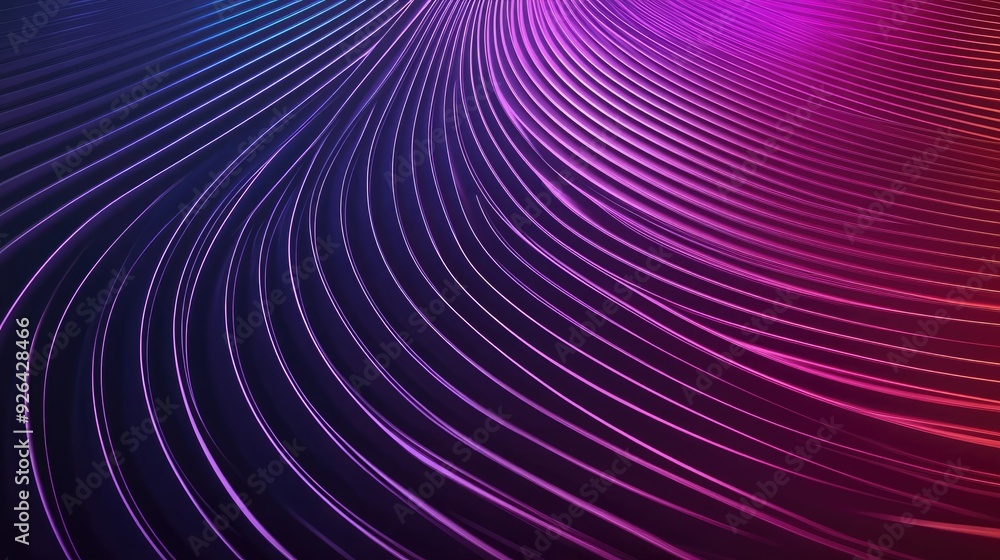 Poster futuristic ripple background with circle gradient and abstract rings. geometric stripe lines enhance