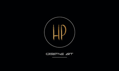 HP, PH, H, P abstract letters logo monogram