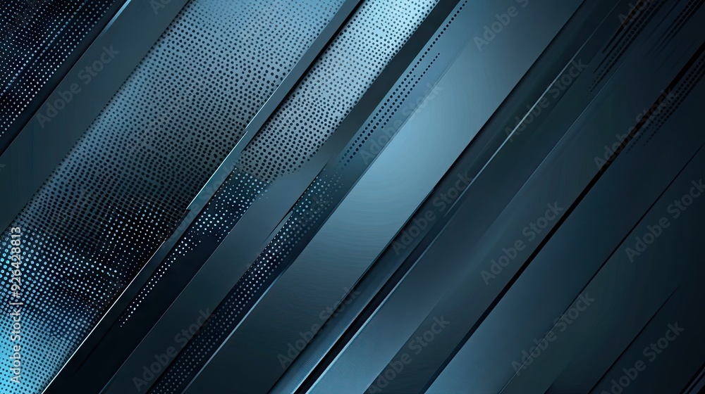 Aufkleber futuristic vector illustration of geometric blue-grey shadow lines on a sleek background. the abstra