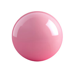 Obraz premium A pink ball with a shiny surface