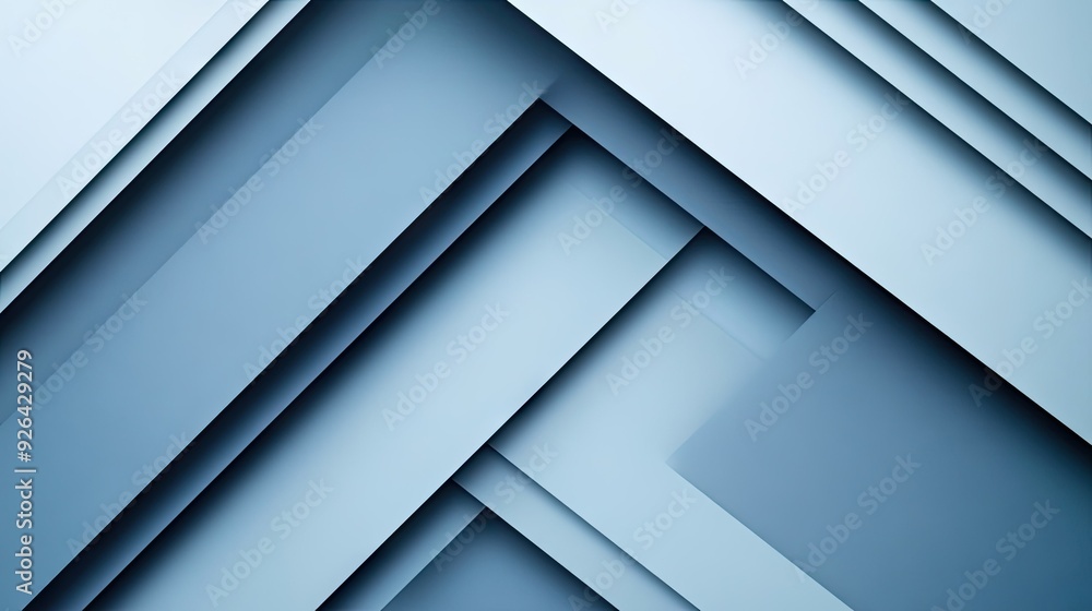 Fototapete geometric blue-grey shadow lines on a contemporary background. the abstract, futuristic design offer