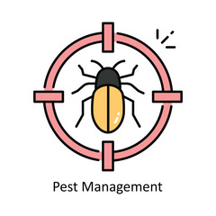 Pest Management vector  Filled outline icon style illustration. Symbol on White background EPS 10 File