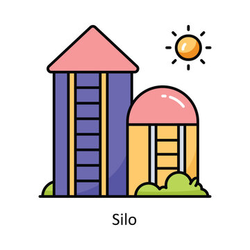 recommend clip art: Silo vector  Filled outline icon style illustration. Symbol on White background EPS 10 File