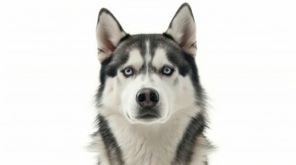 Obraz premium Purebred dog on isolated white background with space for your text