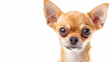 Obraz premium Purebred dog on isolated white background with space for your text