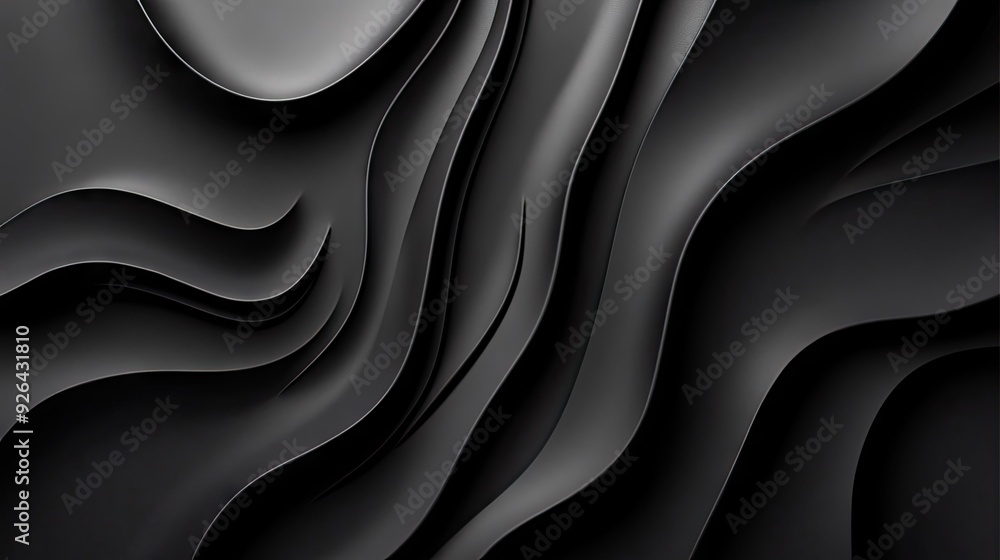 Poster luxurious black background with a subtle, elegant effect, ideal for adding sophistication to design 