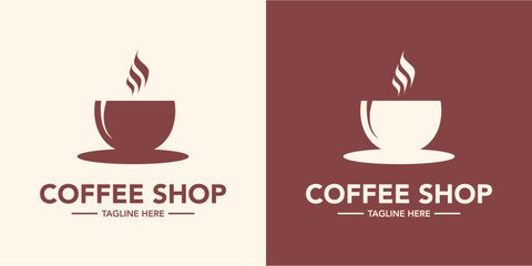Coffee shop minimalist logo design