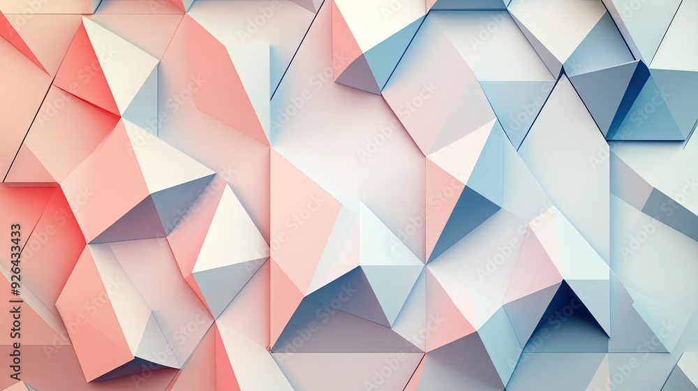 Poster modern abstract background with repeating triangles and shadow details, perfect for enhancing web pa