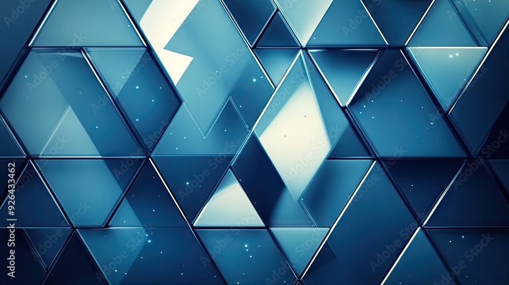 Poster modern abstract background with repeating triangles and shadow details, perfect for enhancing web pa