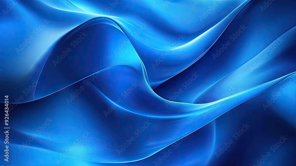 Poster modern blue abstract background with a blend of textured patterns and smooth, flowing lines. perfect