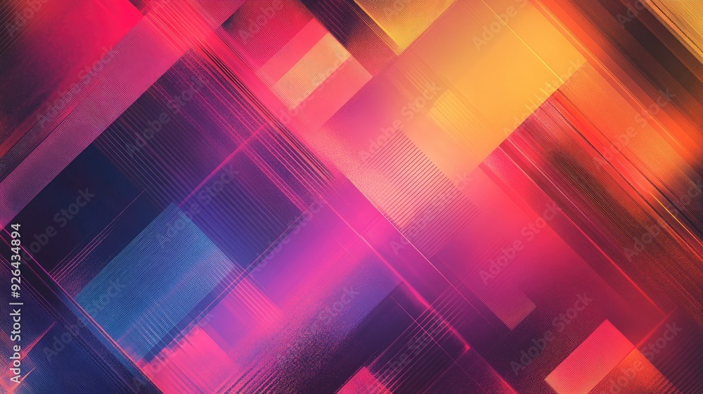 Aufkleber multicolored abstract background with a harmonious blend of gradients and geometric patterns. perfec