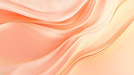 Peach backdrop with soft, flowing wavy design, providing a contemporary and trendy look for your banner or poster template.