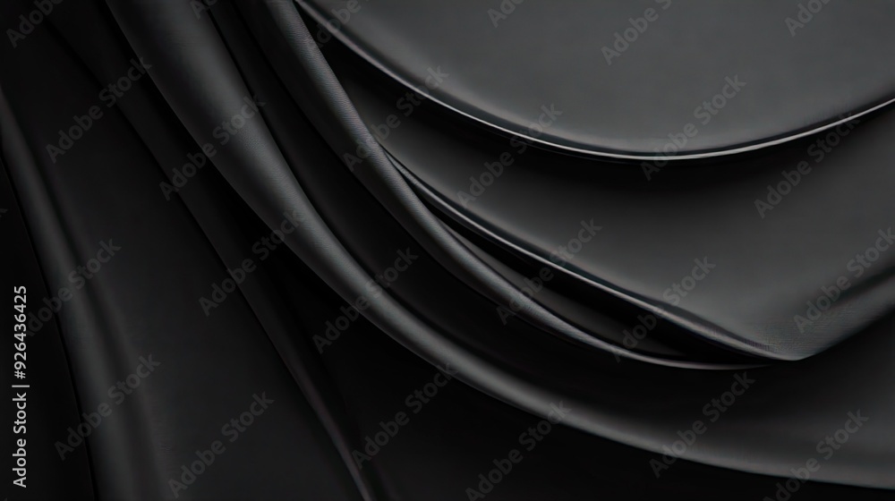 Poster refined black background with an elegant shadow effect, adding a touch of sophistication to design b