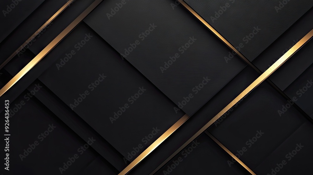 Poster refined black background with an elegant shadow effect, adding a touch of sophistication to design b