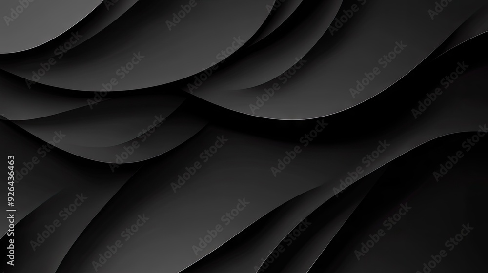 Aufkleber refined black background with an elegant shadow effect, adding a touch of sophistication to design b