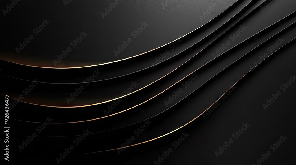 Poster refined black background with an elegant shadow effect, adding a touch of sophistication to design b