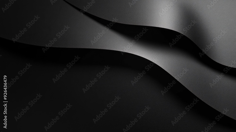 Poster refined black background with an elegant shadow effect, adding a touch of sophistication to design b
