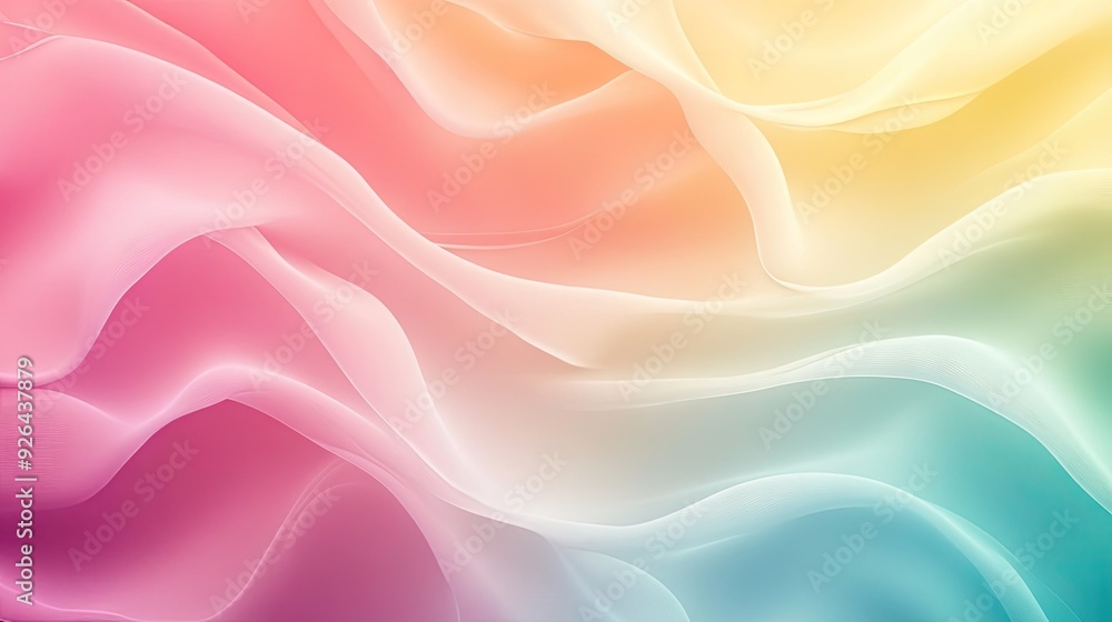 Poster soft, gradient abstract background with flowing colors transitioning smoothly. great for stylish web