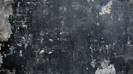 Fototapeta premium Textured dark concrete background with an aged, industrial look, ideal for creating bold and impactful design banner elements.