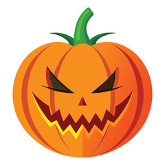 halloween pumpkin on a white background