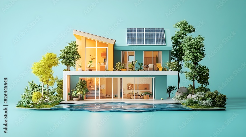 Poster analyzing the effectiveness of energy conservation strategies through data visualization