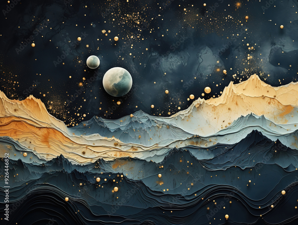 Canvas Prints gorgeous a celestial map with undiscovered star clusters