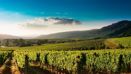 Naklejka premium 広がる葡萄畑