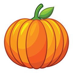 halloween pumpkin on a white background