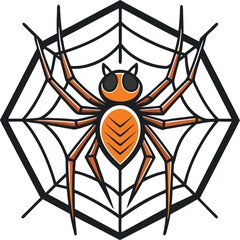 spider in web Spooky Halloween