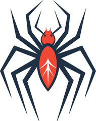 spider on a white background for Spooky Halloween