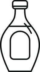 Bottle of maple syrup icon representing a sweet treat often used on pancakes