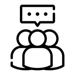 workgroup line icon