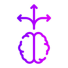 brain gradient icon