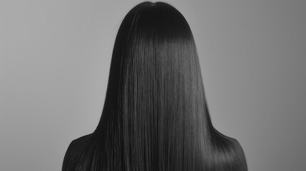 Fototapeta premium modern hairstyle with straight