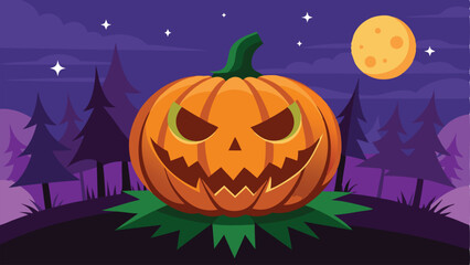 halloween pumpkin on a white background