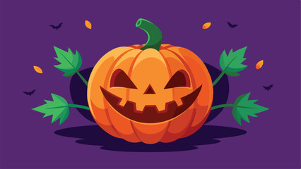 halloween pumpkin on a white background