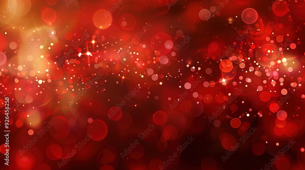 Wall mural christmas_party_red_christmas_background