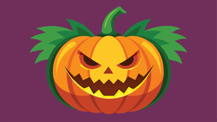 halloween pumpkin on a white background