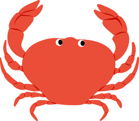 Hand-Drawn Crab Illustration