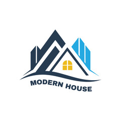 Real estate logo icon vector design, perfect for branding and professional identity.