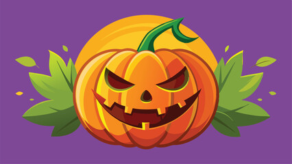 halloween pumpkin on a white background