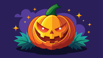 halloween pumpkin on a white background