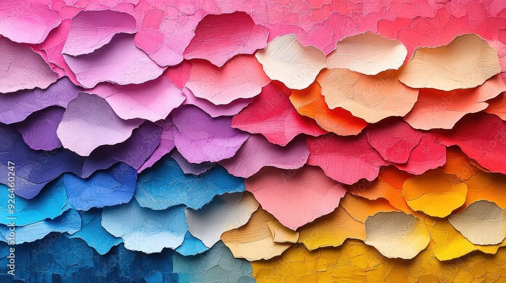 Poster abstract colorful pattern