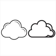 Cloud Icon Vector Illustration 
