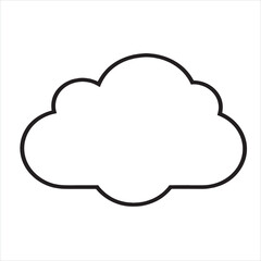 Cloud Icon Vector Illustration 