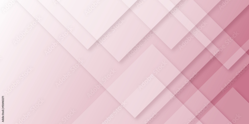 Aufkleber Modern Abstract white and pink transparent background with triangles' shapes. Space futuristic design concept. Decorative web layout or poster, banner. white paper texture blue background. vector.	