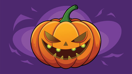 halloween pumpkin on a white background