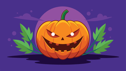 halloween pumpkin on a white background