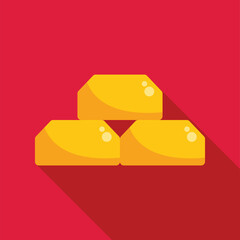 Gold bars forming a pyramid, representing wealth, investment, and financial success
