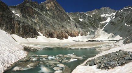 Lac de la patinoire - Pralognan la Vanoise - Savoie - France